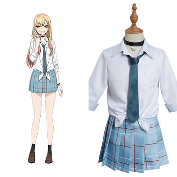 Anime My Dress-Up Darling Marin Kitagawa Niños Uniforme Cosplay Disfraz Traje Falda